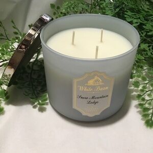 New Bath & Body Works 14.5 oz 3 wick candle Snow Mountain lodge gift jar round